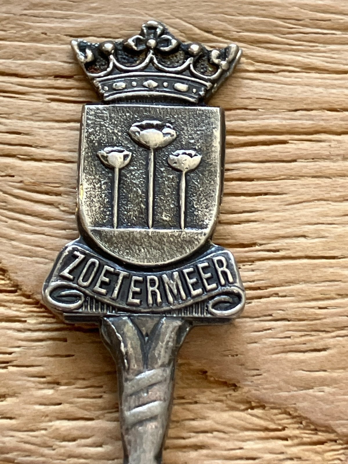 Vintage verzamellepel Zoetermeer, zilverkleurig, Verzenden