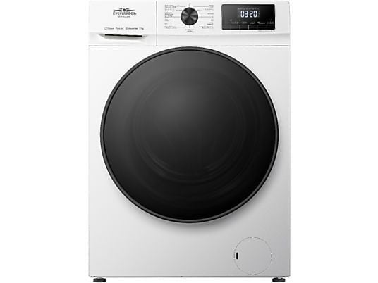 Everglades wasmachine EVWM91401AW - Stoomfunctie, 1200 tot 1600 toeren, 8 tot 10 kg, Nieuw, Everglades Nederland