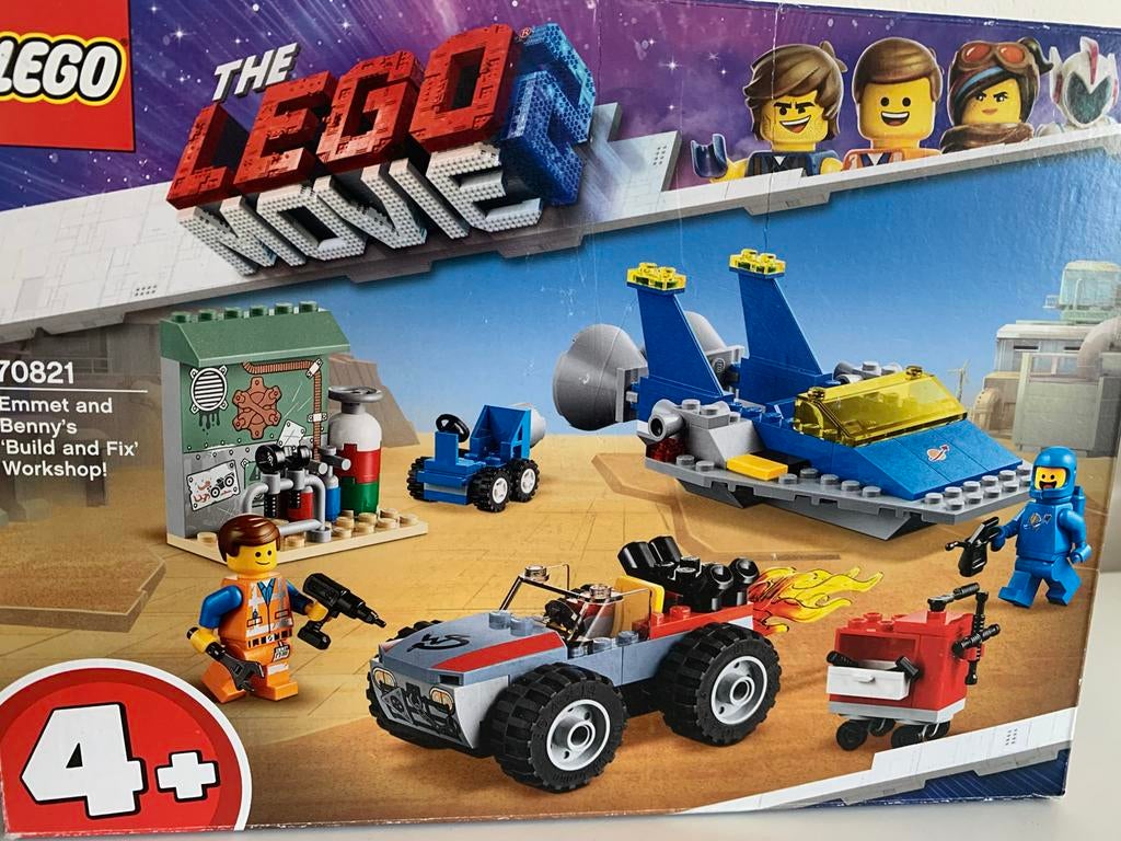 Lego The Lego Movie 2 70821 Emmet en Benny's Werkplaats, Overige thema's, Lego, Ophalen of Verzenden, Zo goed als nieuw