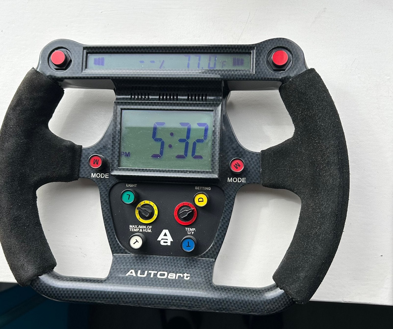 Formule 1 stuur met klokje, Verzamelen, Ophalen, Zo goed als nieuw, Formule 1