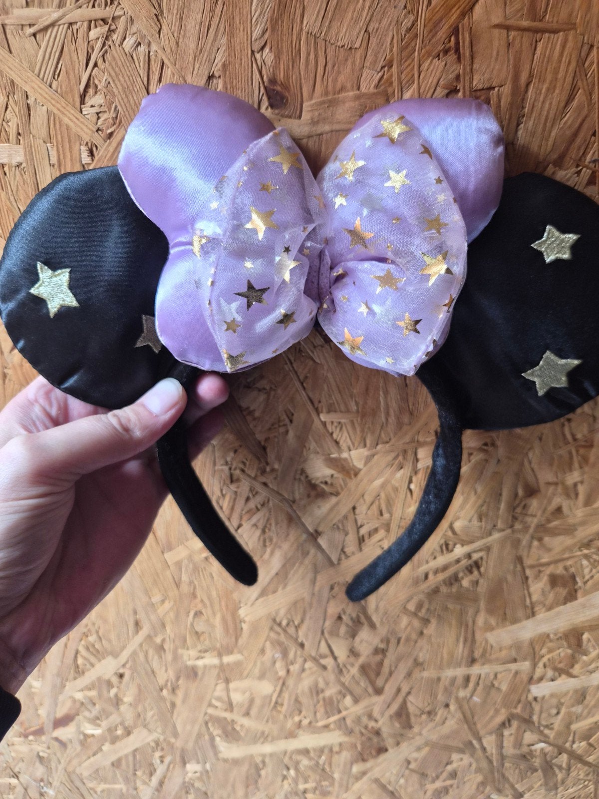 Minnie Mouse 25 Jaar Disneyland Parijs Oortjes, Ophalen of Verzenden, Mickey Mouse, Gebruikt, Kleding of Textiel