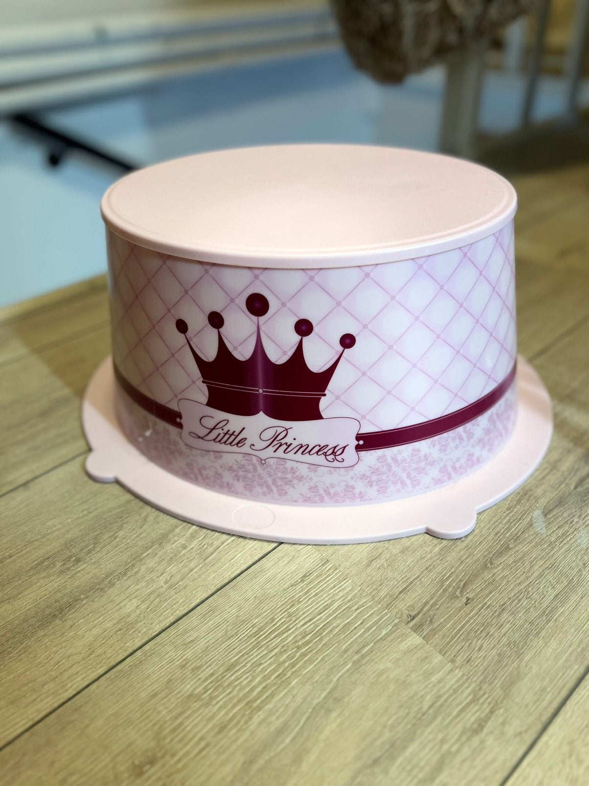 Roze little princess opstapje krukje kind, Ophalen, Zo goed als nieuw, Hout