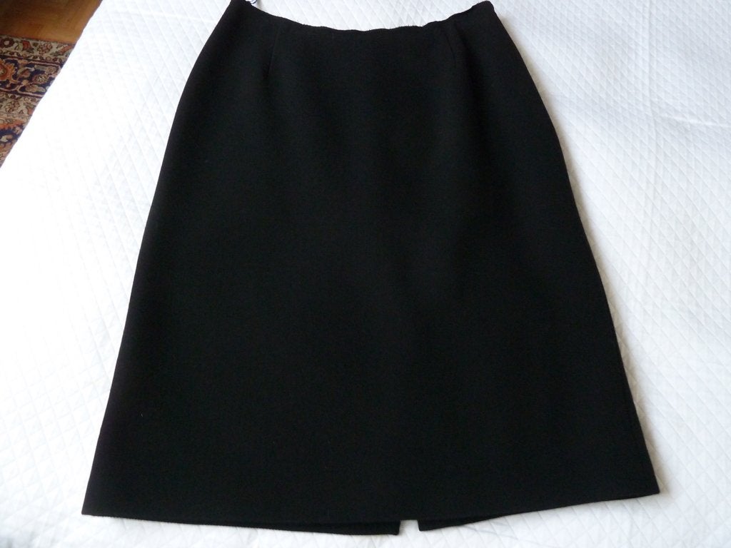 Prada Milaan klassieke zwart wollen rok, 38/40 NL, gevoerd, Kleding | Dames, Rokken, Maat 38/40 (M), Verzenden, Zwart, Nieuw