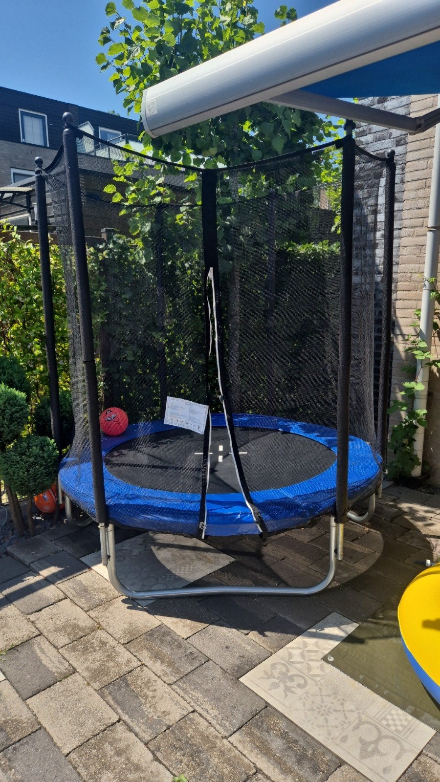 trampoline met val beveiliging, Ophalen, Gebruikt