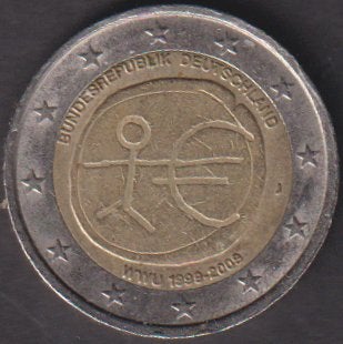 2 € munt Duitsland 1999 - 2009 J. ADV. no.10 S., Postzegels en Munten, Munten | Europa | Euromunten, Verzenden, Duitsland, 2 euro