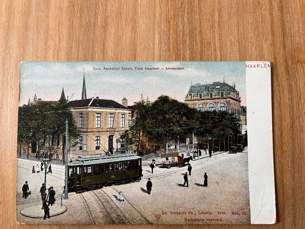 Oude ansichtkaarten Amsterdam met tram, Ophalen of Verzenden, Voor 1920, Noord-Holland