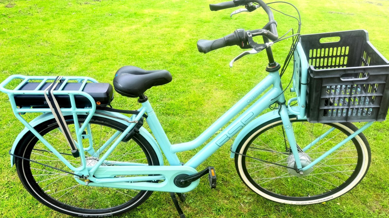 Nette mooie goede damesfiets E-bike BSP Metropolis 51cm, Fietsen en Brommers, Ophalen, Gebruikt, 50 tot 53 cm, Handrem
