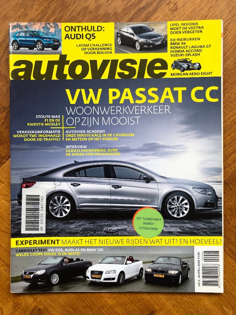 Autovisie nr. 9 2008, Algemeen, Verzenden, Zo goed als nieuw, Autovisie