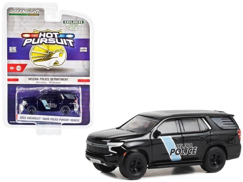 2022 Chevrolet Tahoe Police v. Greenlight 1/64 Helena Police, Ophalen of Verzenden, Nieuw, Auto