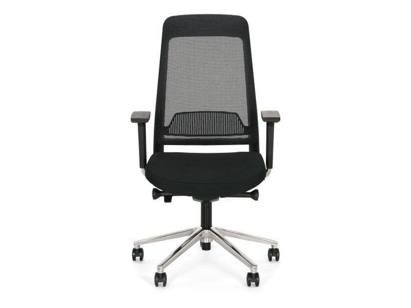 Jordan 20 bureaustoel, Zwarte stof & Netweave Alu voetkruis, Huis en Inrichting, Bureaustoelen, Nieuw, Bureaustoel, Zwart, Ergonomisch
