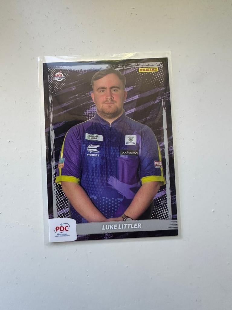 Luke littler, Ophalen of Verzenden, Zo goed als nieuw, Buitenlandse clubs, Poster, Plaatje of Sticker