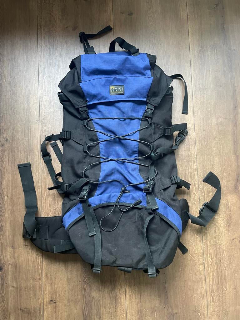 Active Leisure rugtas blauw en zwart, Sieraden, Tassen en Uiterlijk, Tassen | Rugtassen, Gebruikt, Overige merken, 25 tot 40 cm