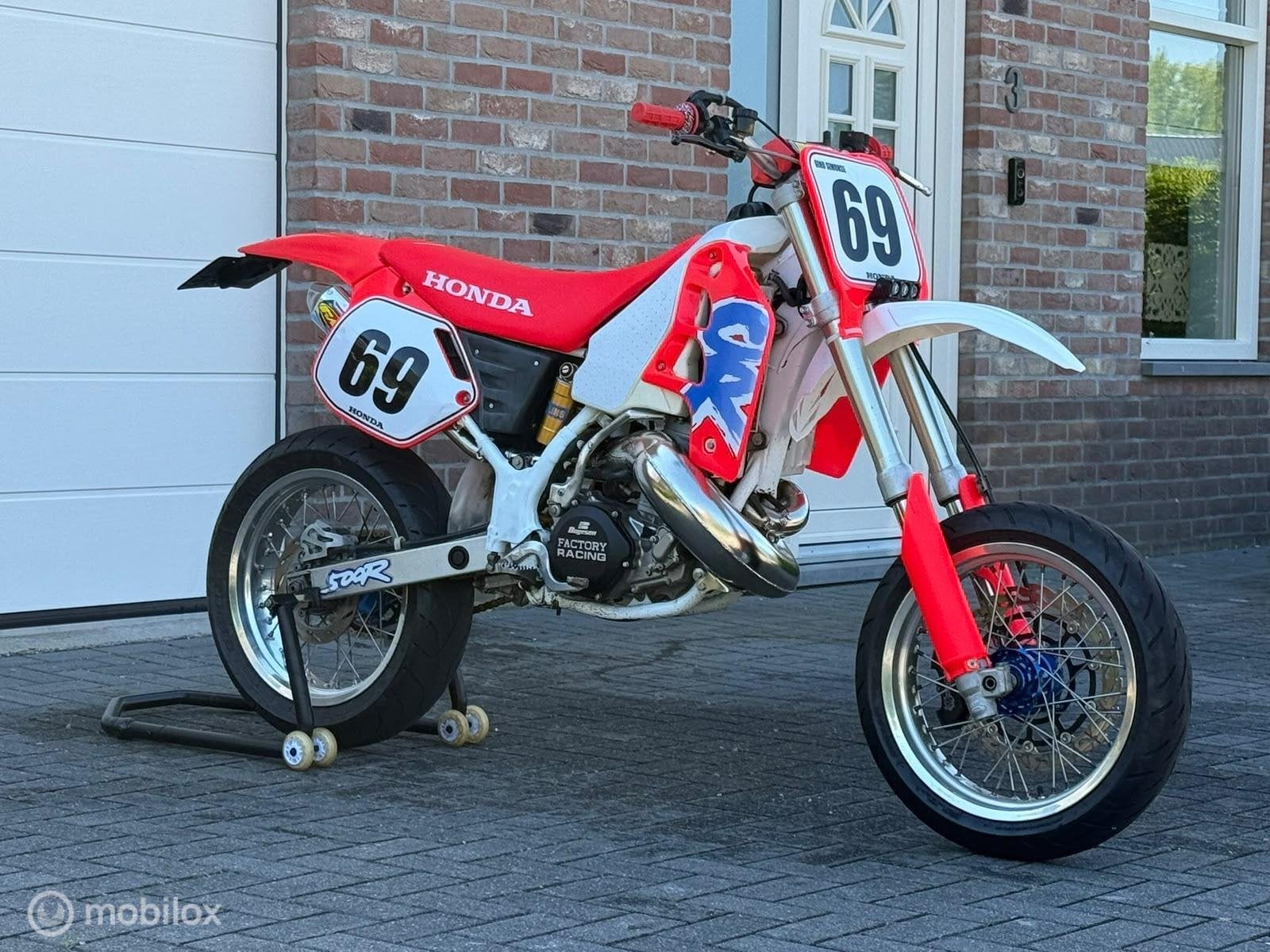 Honda CR500R Supermotard 1999 – NLkenteken – uniek exemp, 491 cc, Enduro, Handgeschakeld, Gebruikt