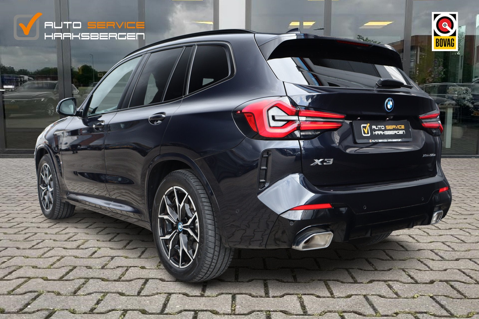 BMW X3 xDrive30e M-Sport | Led | Memory | Leder | (bj 2023), Auto's, 1998 cc, Gebruikt, Zwart, 2000 kg