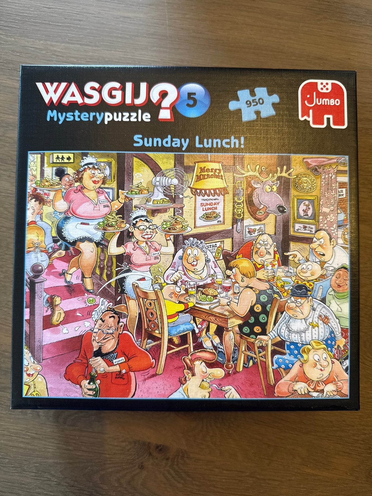 Wasgij Mystery 5 Sunday Lunch! Legpuzzel 950 stukjes, Ophalen of Verzenden, 500 t/m 1500 stukjes, Zo goed als nieuw, Legpuzzel