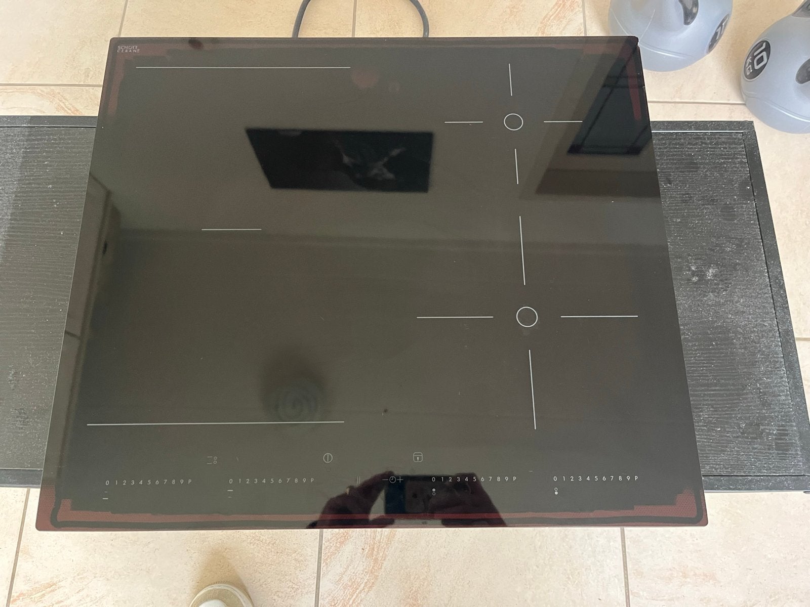 IKEA Inductiekookplaat HB I04F - 4 zones, zo goed als nieuw, Witgoed en Apparatuur, Ophalen, Gebruikt, 4 kookzones, Inbouw