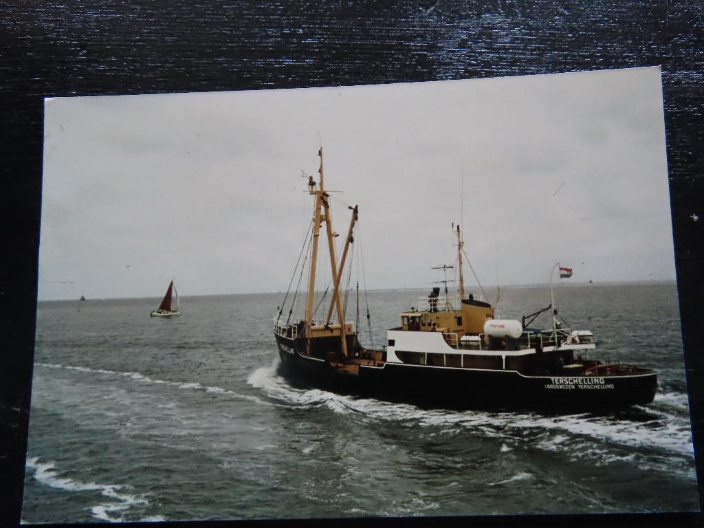 foto loodsboot "Terschelling", Verzamelen, Scheepvaart, Ophalen of Verzenden, Motorboot, Kaart, Foto of Prent