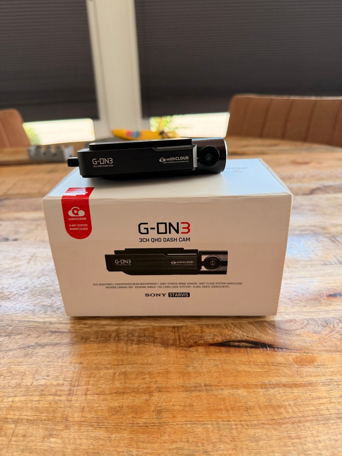 Gnet G-ON3 3CH Dashcam + Hardwire-kit & OBD-voeding, Auto diversen, Ophalen of Verzenden, Zo goed als nieuw
