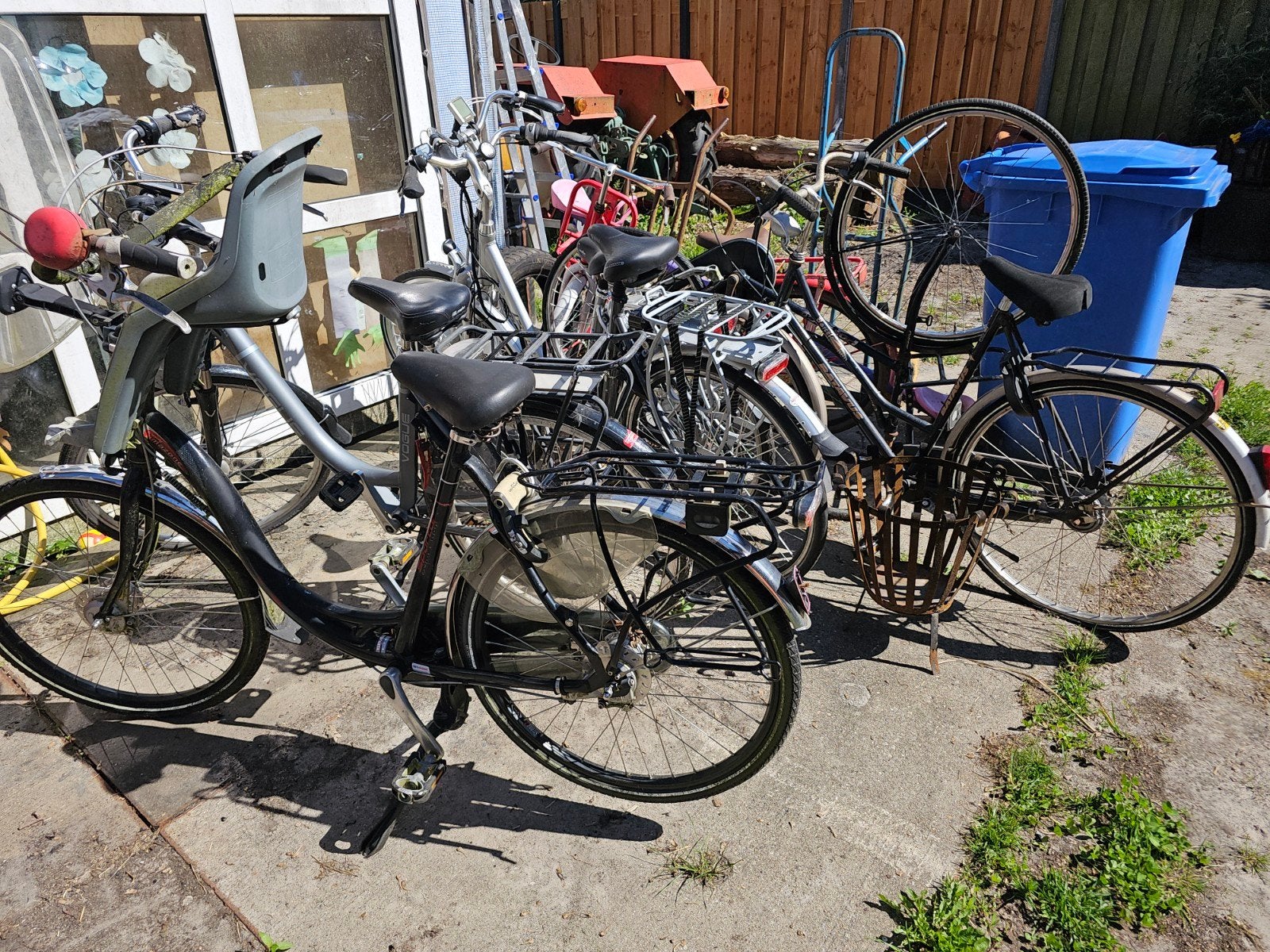 Zes fietsen te koop, Fietsen en Brommers, Fietsen | Dames | Omafietsen, Ophalen, Gebruikt