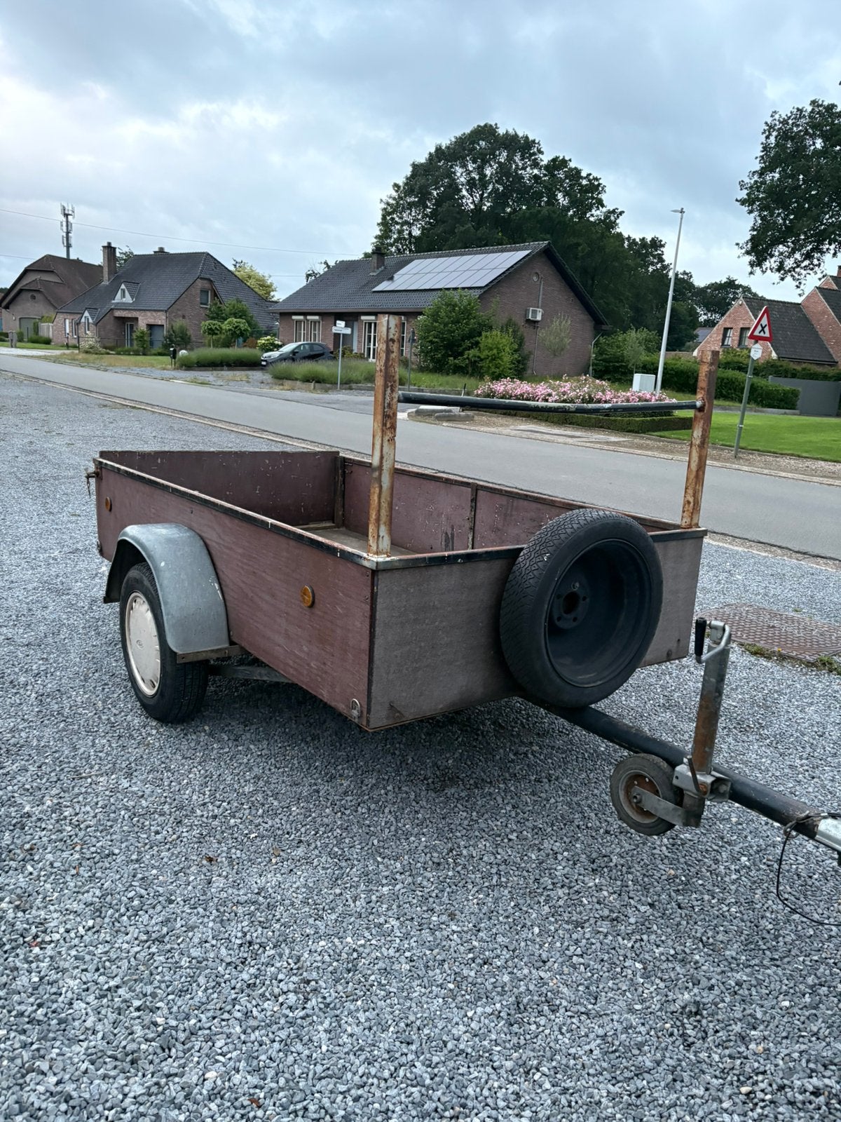 Aanhangwagen met verlichting ophl 3670 belgie, Ophalen of Verzenden, Zo goed als nieuw