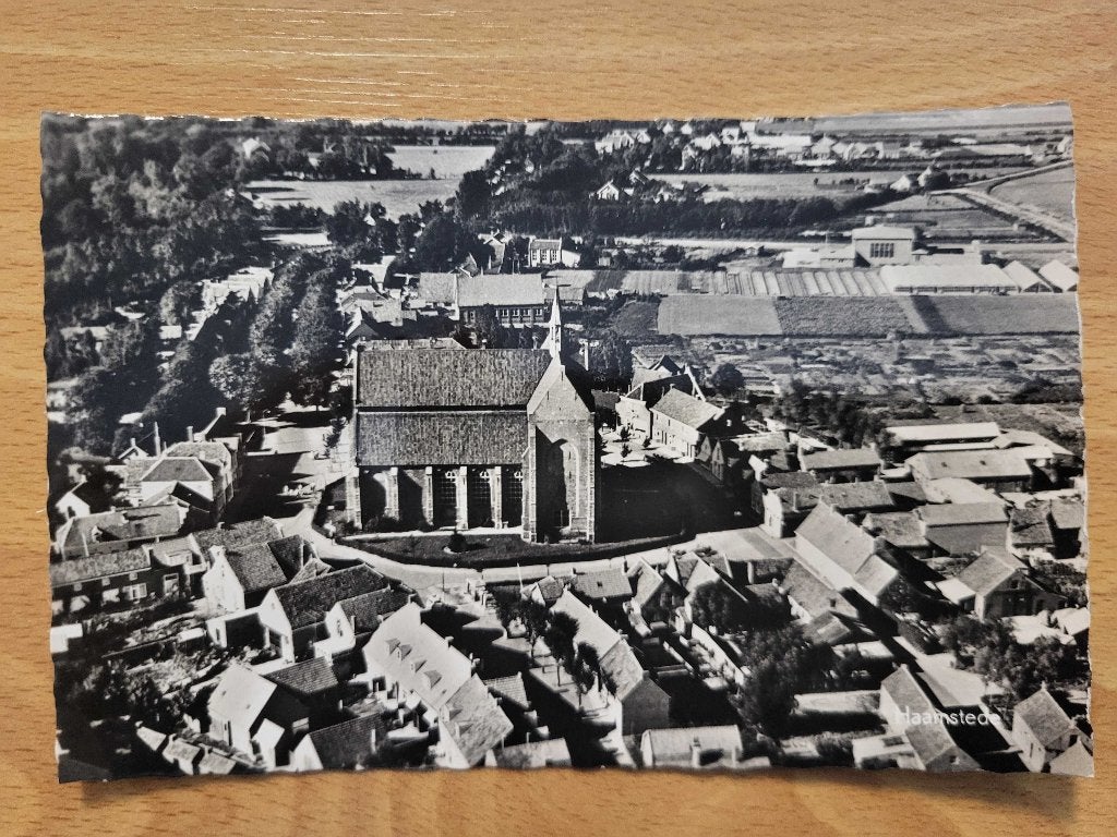 ansicht HAAMSTEDE Luchtfoto Berge 1962, Ophalen of Verzenden, Voor 1920, Zeeland