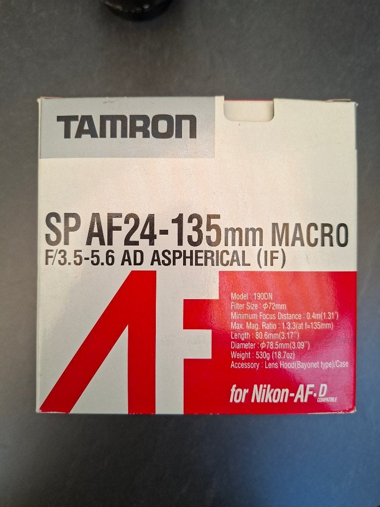 Tamron autofocus lens 24-135mm MACRO incl B+W filter, Audio, Tv en Foto, Fotografie | Lenzen en Objectieven, Overige typen, Nieuw