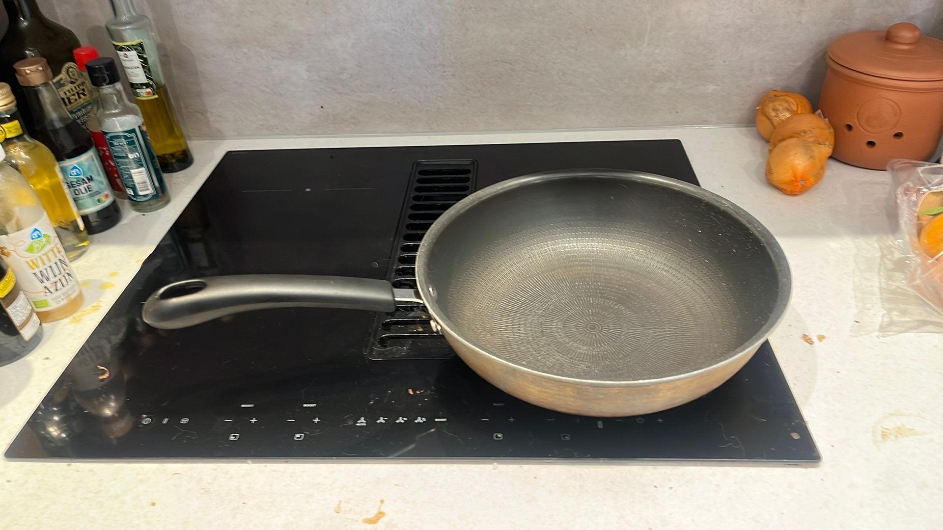 Wokpan (niet voor inductie), Ophalen, Zo goed als nieuw, Rvs, Wok