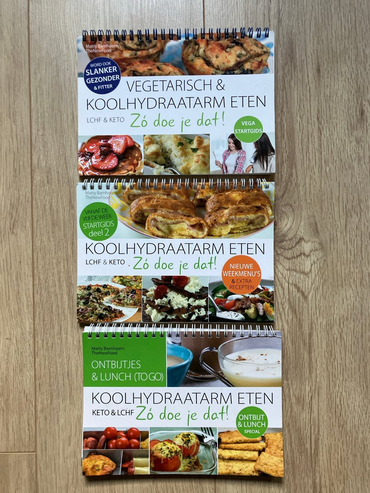 Matty Barnhoorn, The new food, Koolhydraatarm, 3 boeken, Ophalen of Verzenden, Zo goed als nieuw, Gezond koken