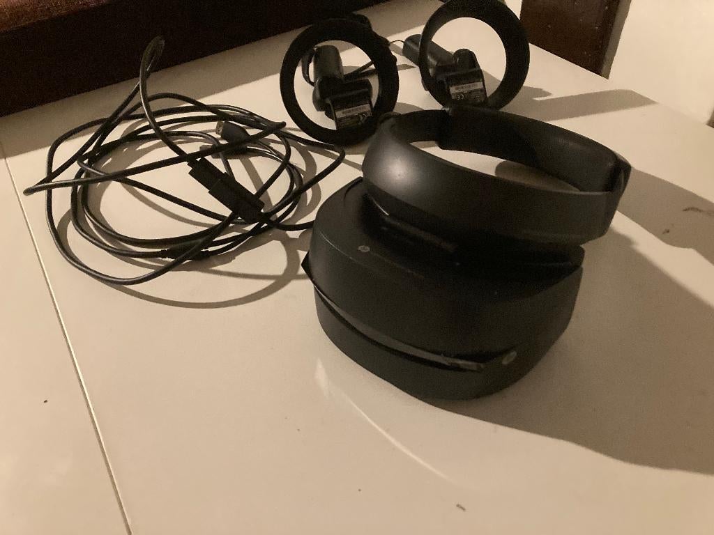 HP Windows Mixed Reality VR1000-100nn + 2 controllers, Spelcomputers en Games, Ophalen, Gebruikt, VR-bril, Pc