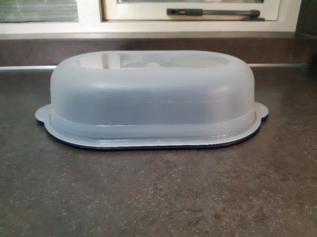 Tupperware serveer / bewaar / party / voorraad doos blauw, Ophalen of Verzenden, Nieuw, Blauw