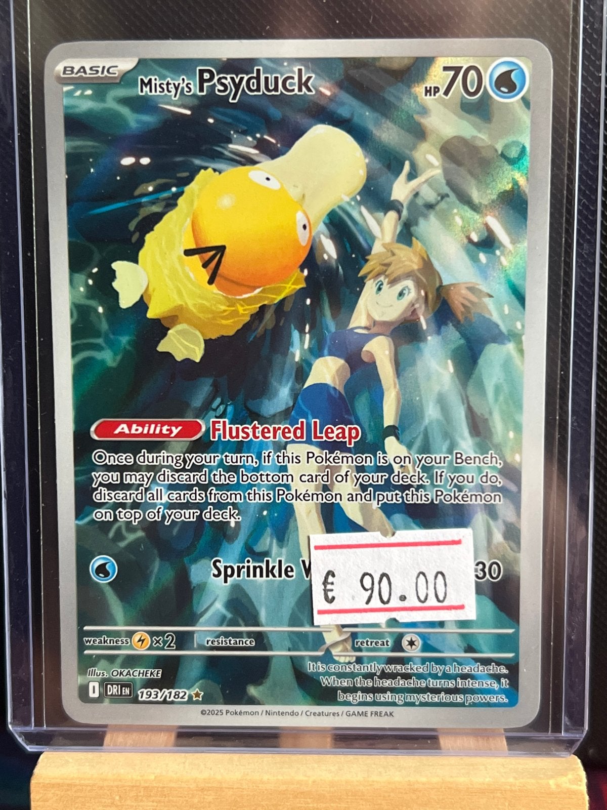 Misty's Psyduck Pokémon Kaart 193/182 - Nieuwstaat, Ophalen of Verzenden, Nieuw, Losse kaart