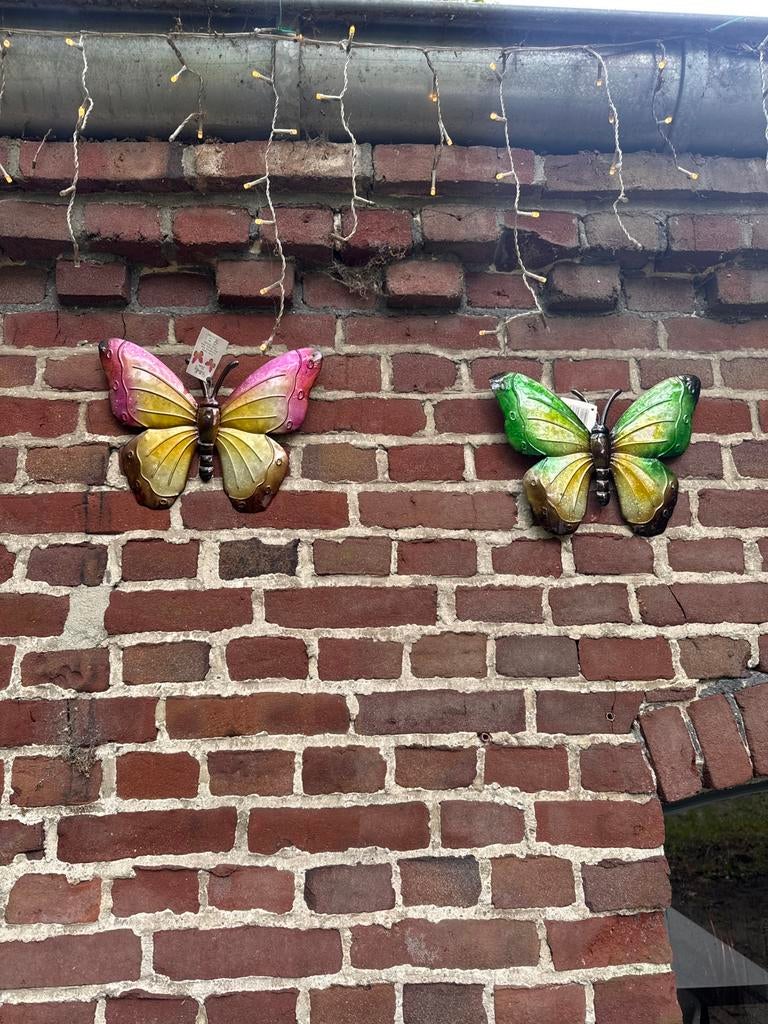 Leuke metalen tuin vlinders voor decoratie, Tuin en Terras, Tuinwanddecoratie, Ophalen of Verzenden, Zo goed als nieuw