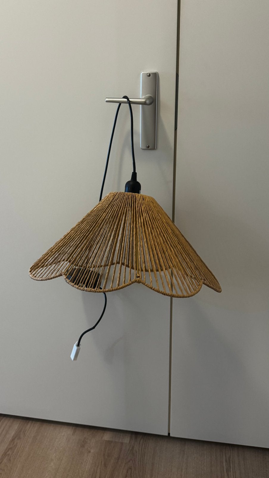Hanglamp Rotan, Ophalen, Natuurlijk materiaal, Nieuw, E27 (groot)