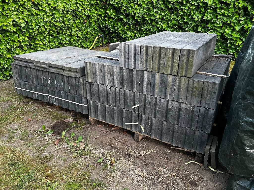 Opsluitbanden 10x20x100cm Antraciet Zwart, Tuin en Terras, Bielzen en Borders, Ophalen, 100 tot 200 cm, Biels, Nieuw