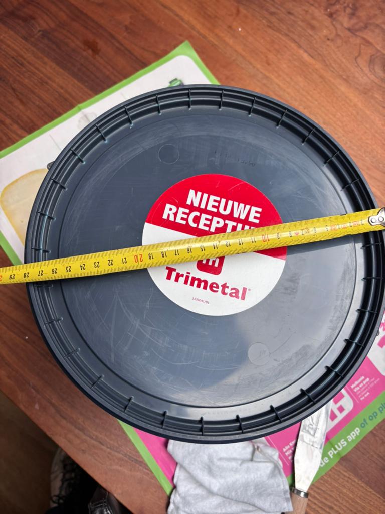 Trimetal Magnacryl Prestige Mat muurverf taupe ca. 9L, Doe-het-zelf en Verbouw, Verf, Beits en Lak, Ophalen, Zo goed als nieuw