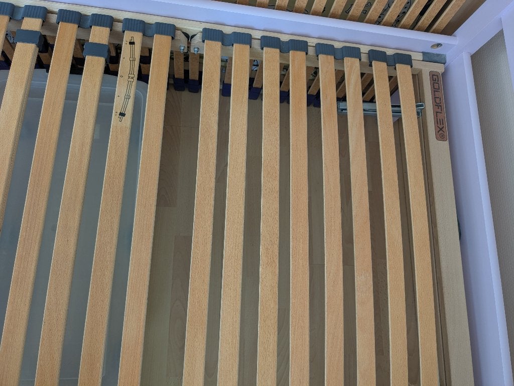Lattenbodem 90 x 200, Ophalen, 90 cm, Eenpersoons, Zo goed als nieuw