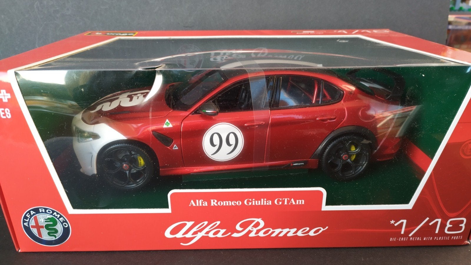 Alfa Romeo Giulia GTAm 1:18 Bburago Burago Pol, Auto, Verzenden, ., Nieuw
