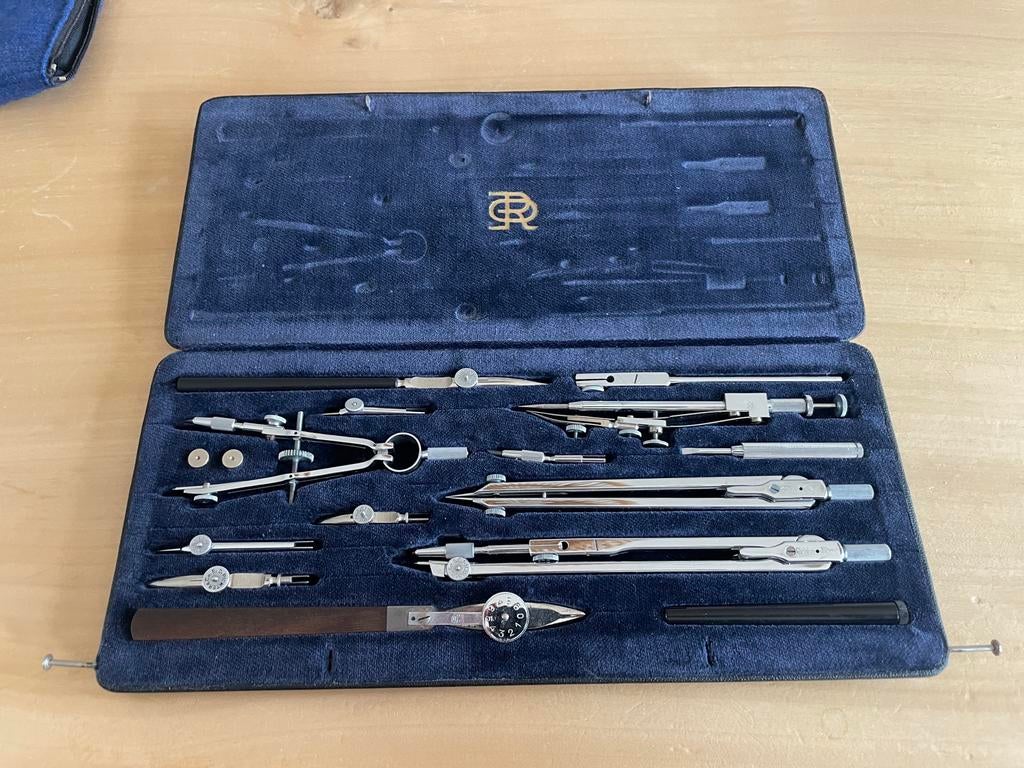 Vintage tekenset E.O. Richter & Co. Präcision Cartesius C, Ophalen of Verzenden