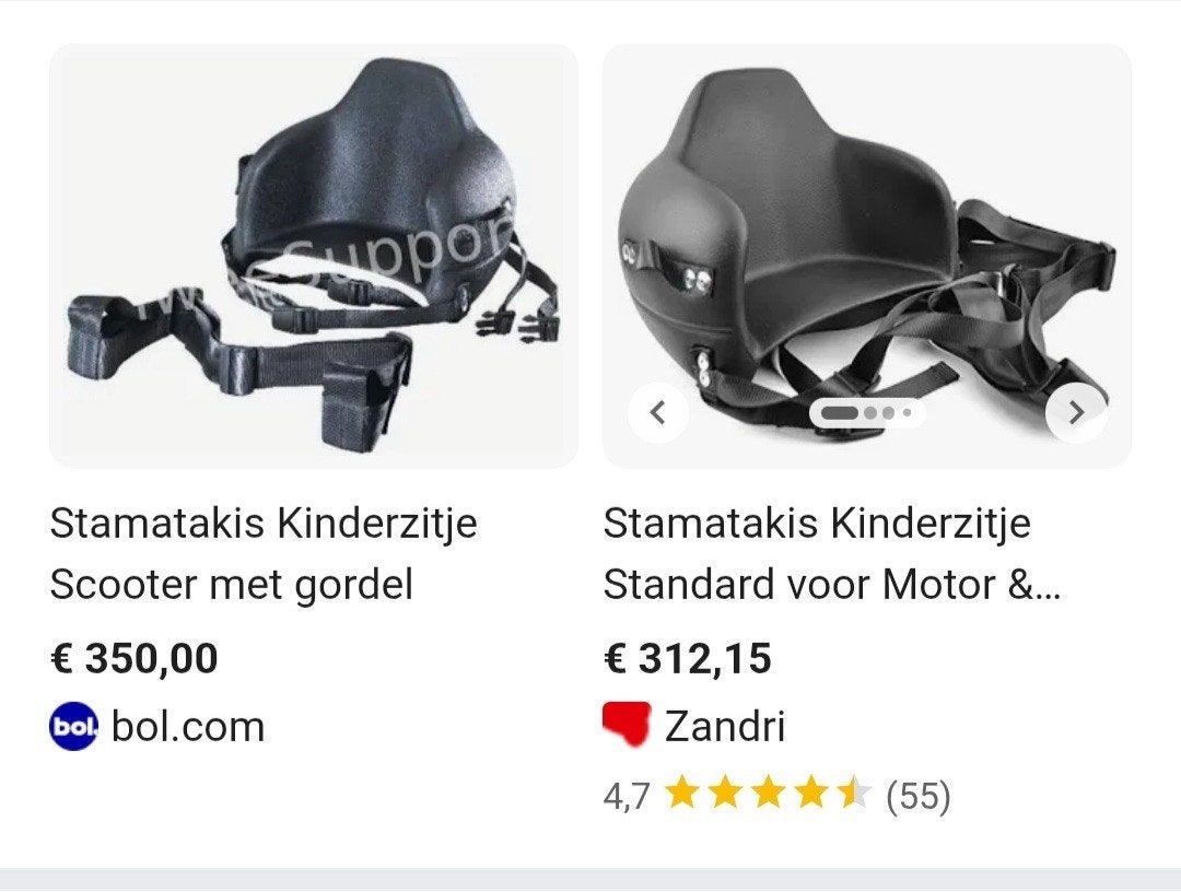 Te koop kinder scooter zitje, Fietsen en Brommers, Ophalen, Gebruikt, Overige typen