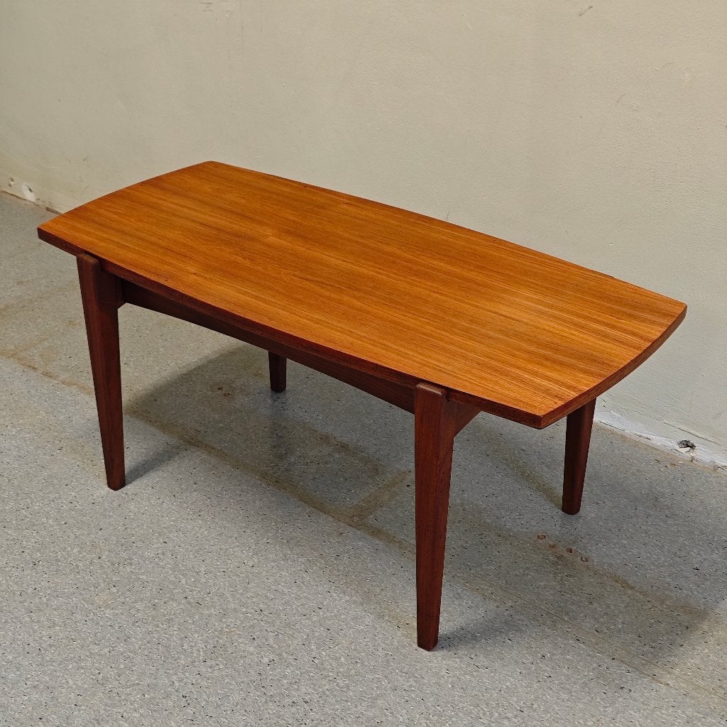 Vintage teak salontafel, Huis en Inrichting, Tafels | Salontafels, Ophalen, Minder dan 50 cm, 100 tot 150 cm, Zo goed als nieuw