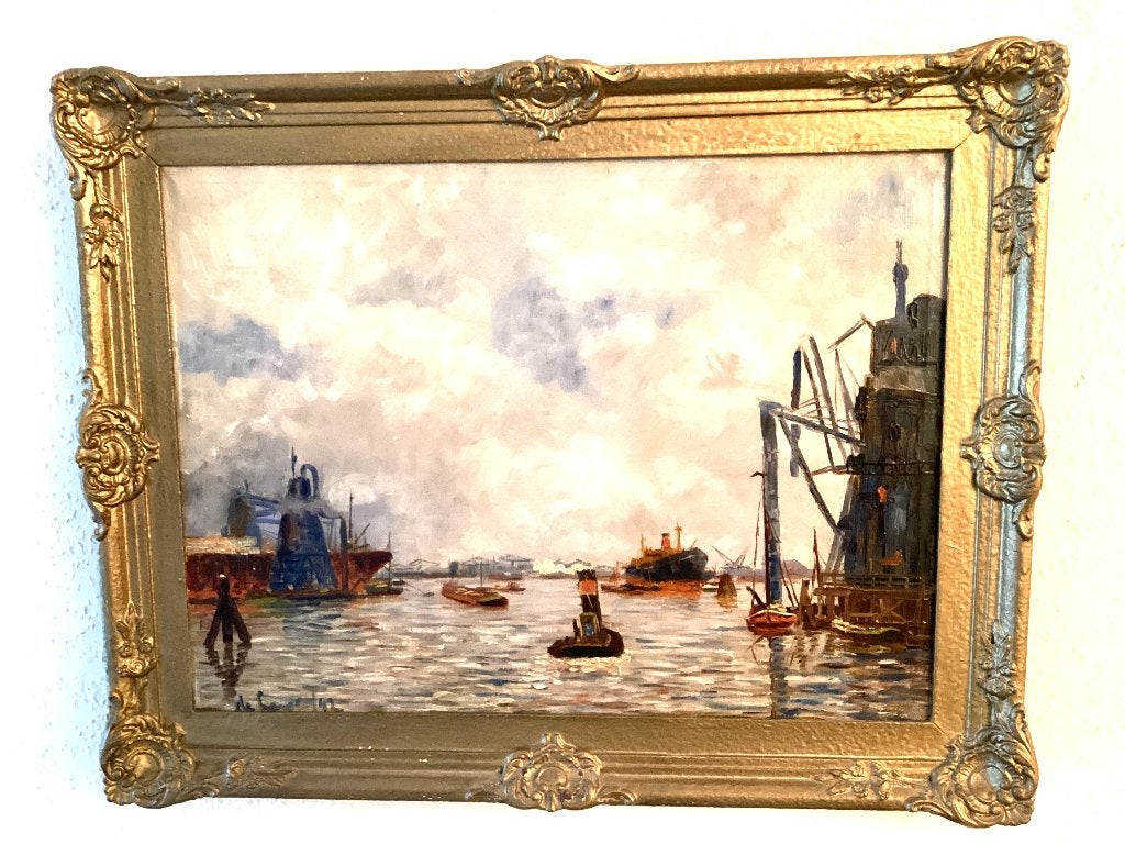 kunst, Antiek en Kunst, Maritiem / water, Doek, Ophalen of Verzenden, Olieverf