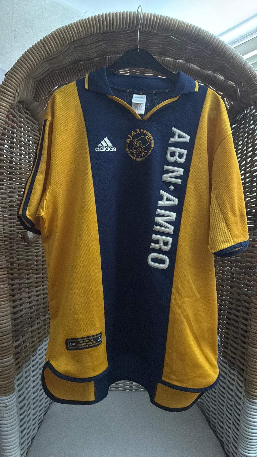 Ajax Uitshirt 2000/2001 – 100 Jaar Ajax Jubileumshirt, Maat L, Ophalen of Verzenden, Gebruikt, Shirt