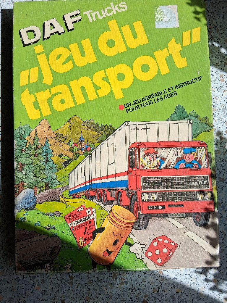 Een "DAF" Trucks Transportspel, leerzaam spel v.a. 6 jaar., Vijf spelers of meer, Ophalen of Verzenden, Gebruikt