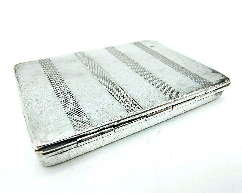 Zilveren sigarettendoos, incl. 2 Broches sigaretten, 1939, Verzenden, Zilver
