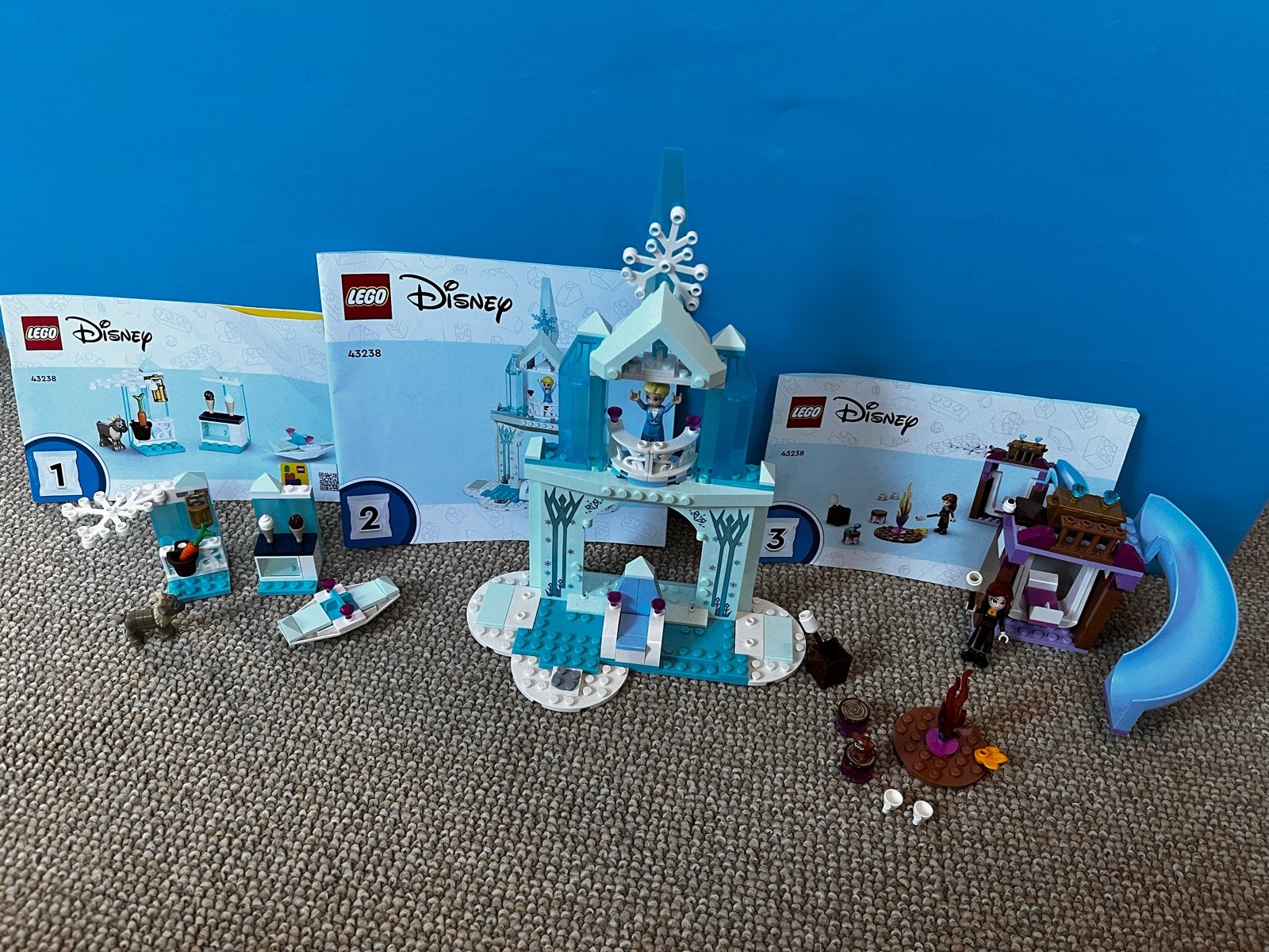 LEGO Disney Frozen 43238 Elsa's IJskasteel en Anna's Kampvuu, Ophalen of Verzenden, Gebruikt, Overige merken