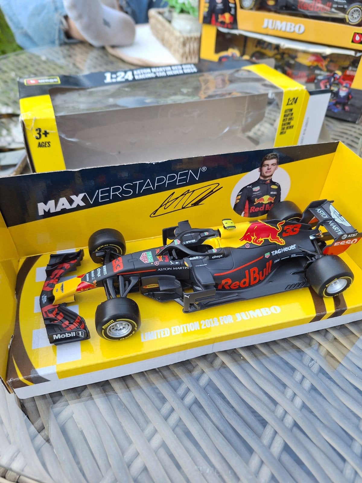 Max Verstappen Red Bull Racing RB14 1:24 modelauto, Ophalen of Verzenden, Nieuw, Auto, Bburago