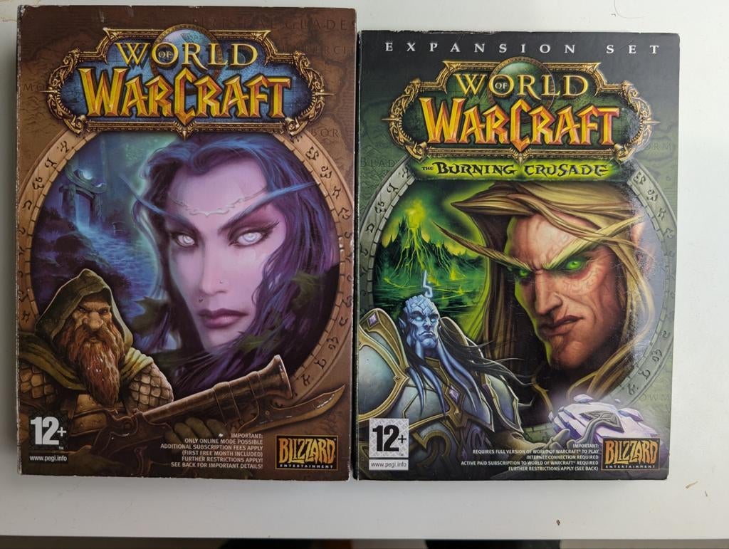 World of Warcraft & The Burning Crusade PC Games, Spelcomputers en Games, Games | Pc, Online, Gebruikt, Ophalen of Verzenden, Role Playing Game (Rpg)