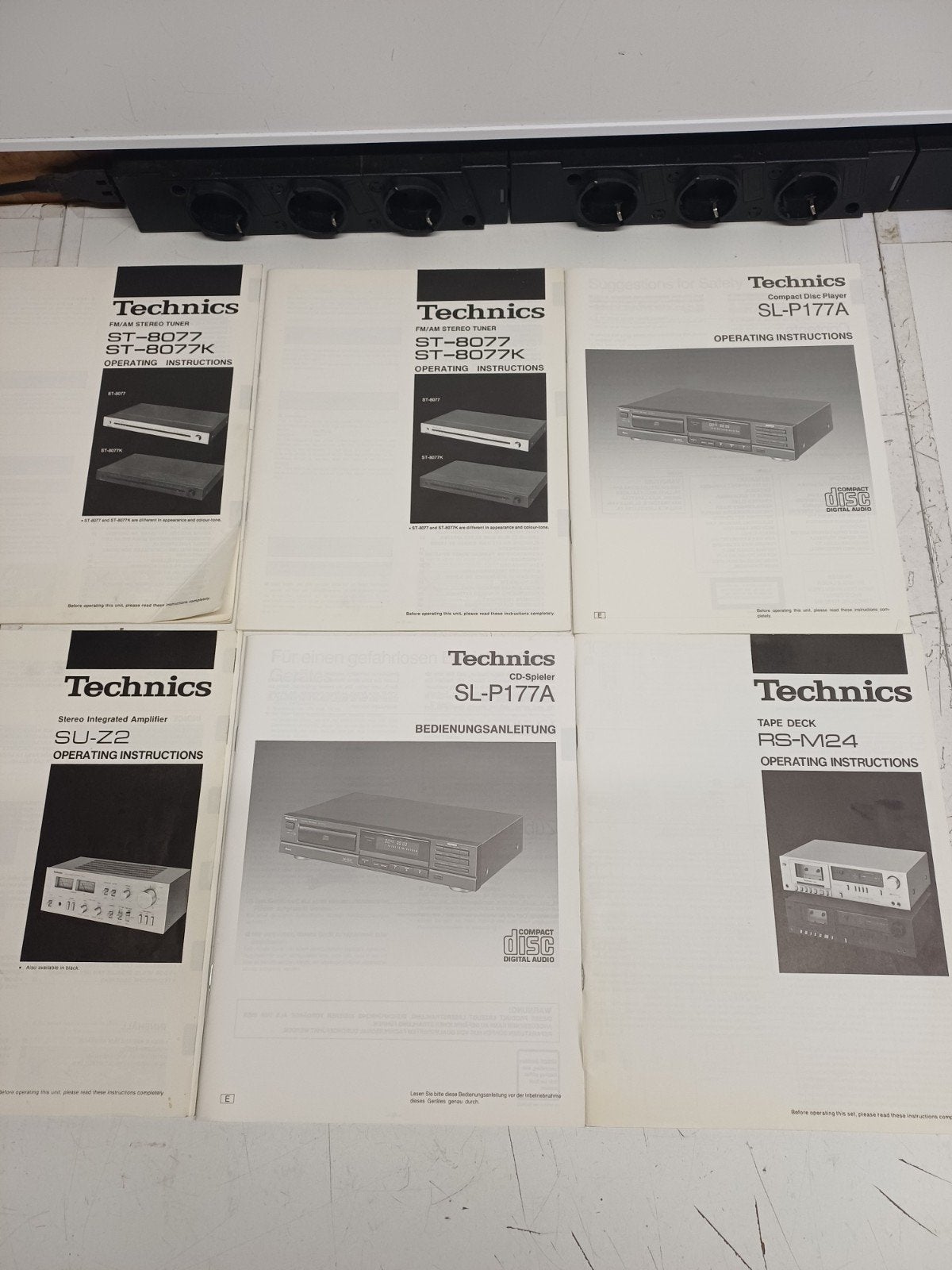 Technics Handleidingen Audio: RS-M24, SL-P177A, SU-Z2, ST-80, Ophalen of Verzenden