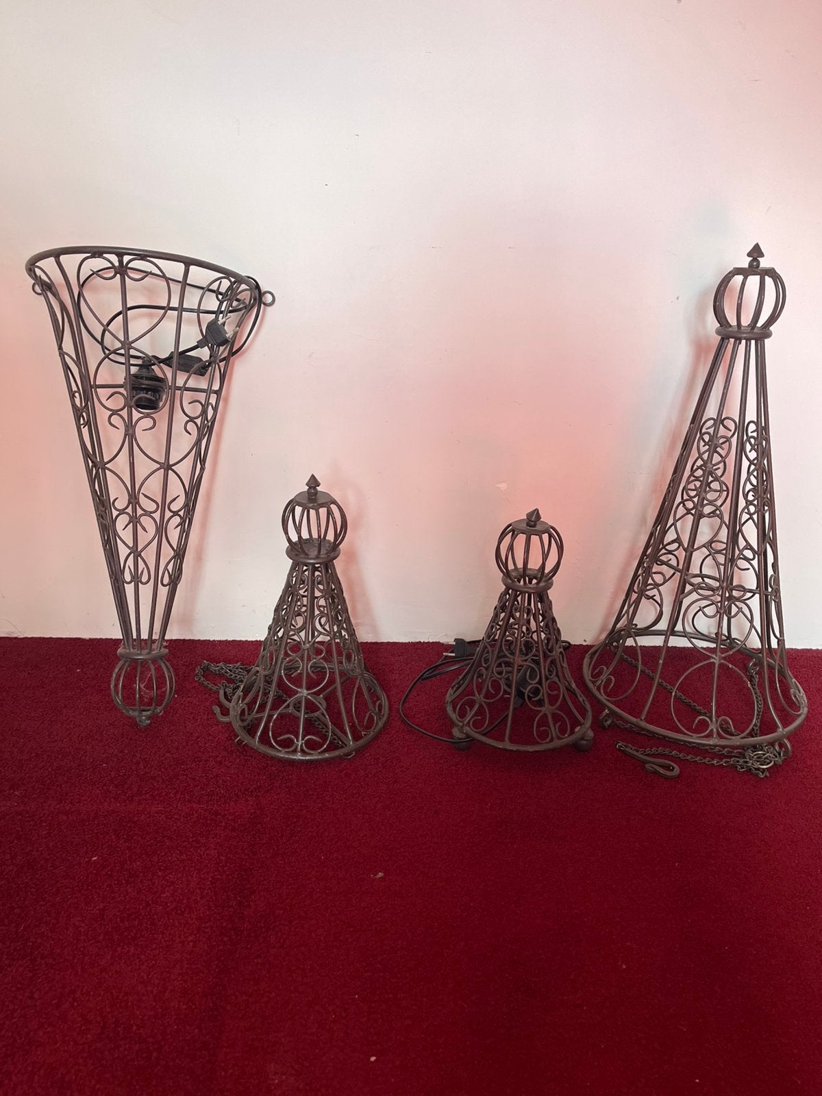 Exclusieve stalen staande/hanglamp/wandlamp, Ophalen, Zo goed als nieuw