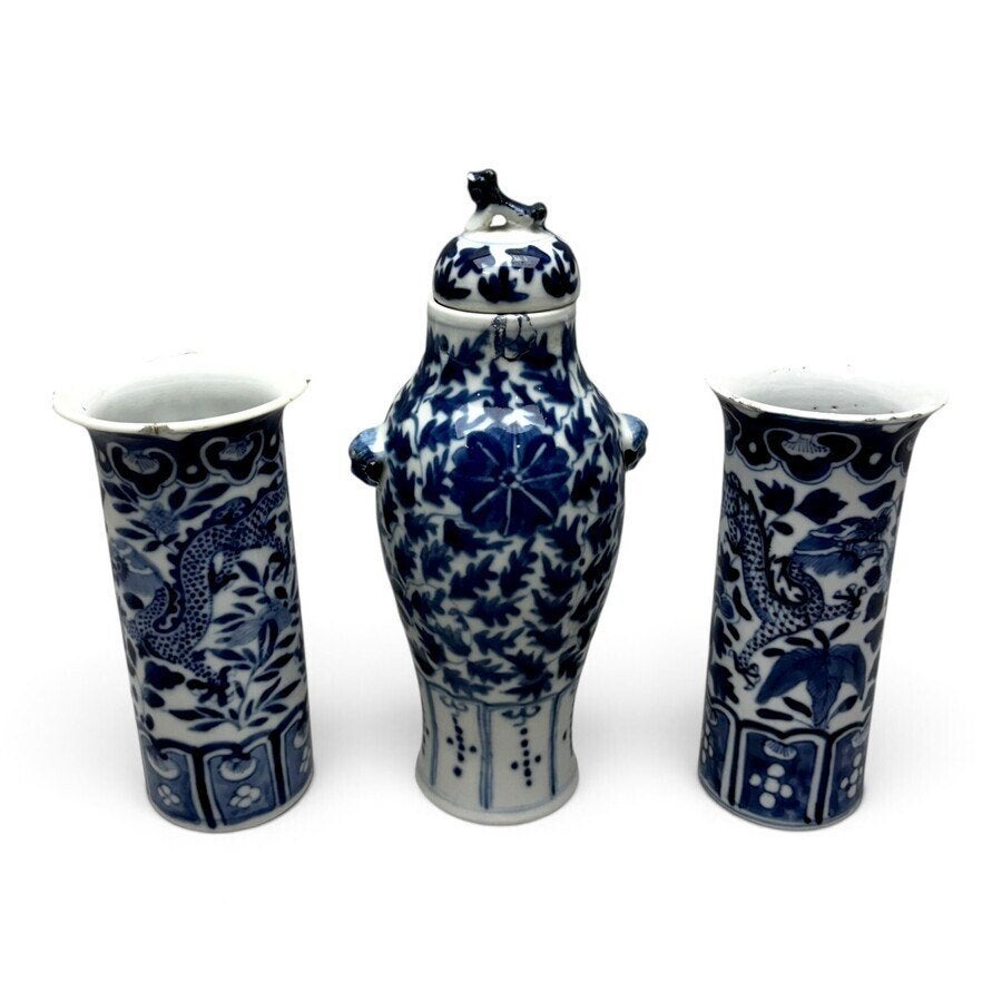 Lot 19e eeuws Chinees porselein (5x), Antiek en Kunst, Ophalen of Verzenden